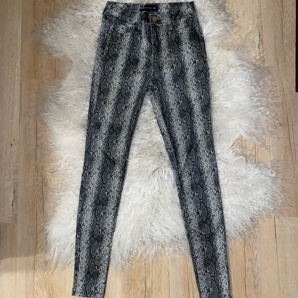 Bagatelle NYC Snake Skin Jeans